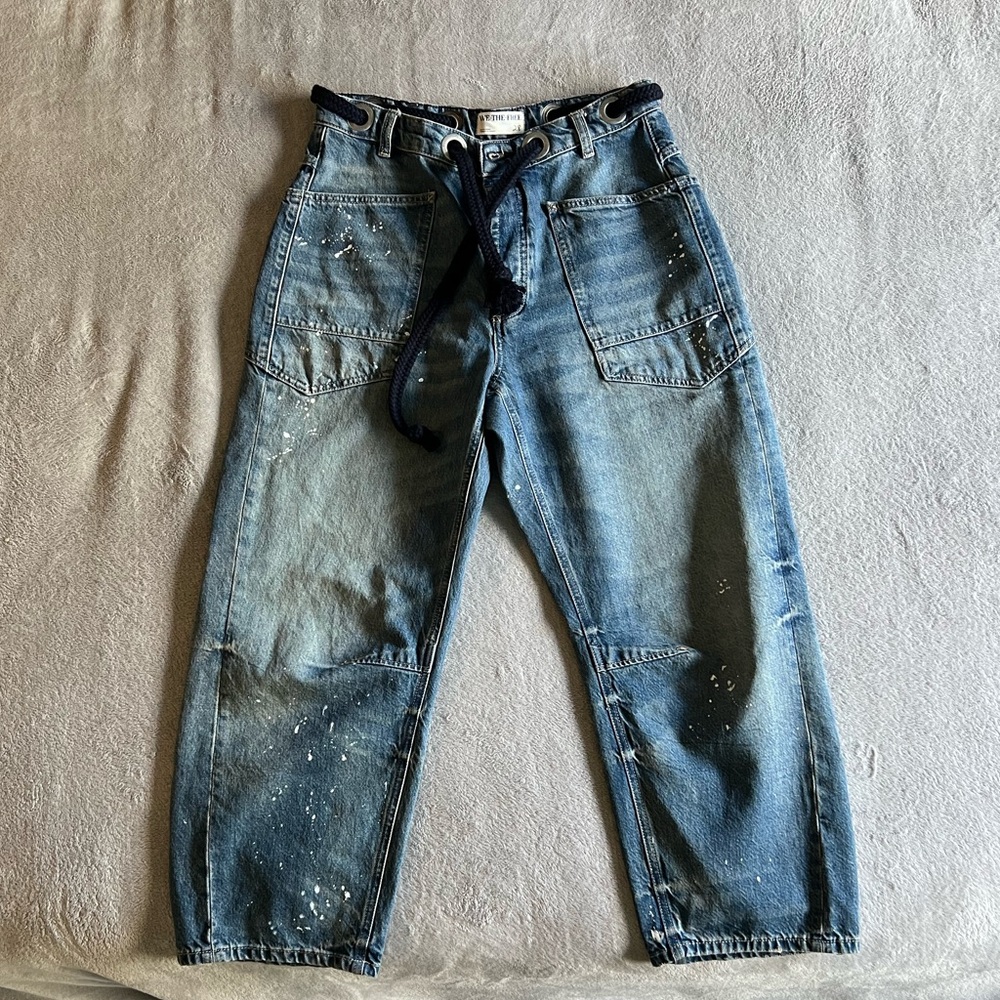 We the free Moxie low slung pull jeans in Timeless blue